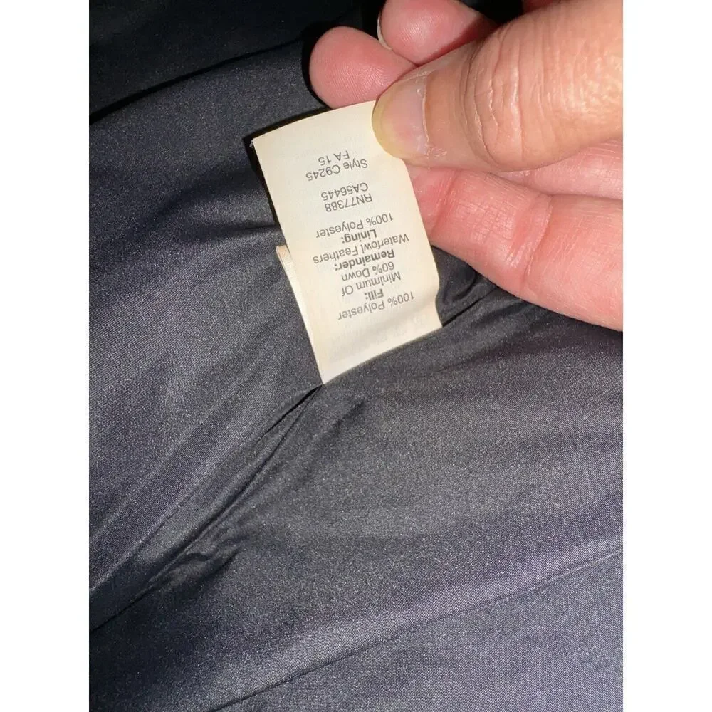 J Crew Down Quilted Excursion Vest Full Zip Women’s Size Medium M Pockets Gray